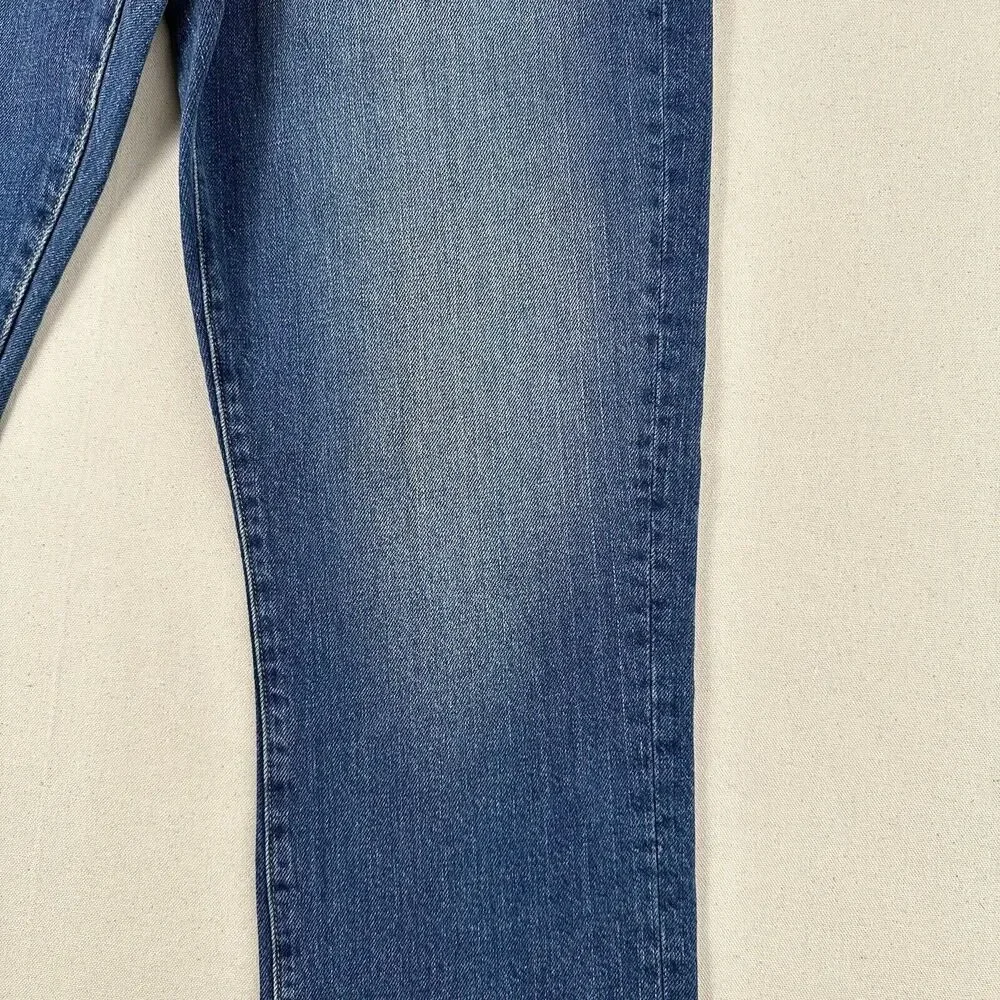 Outerknown Dune High Rise Slim‎ Fit Jeans Women’s 31 Blue Denim Stretch Pants